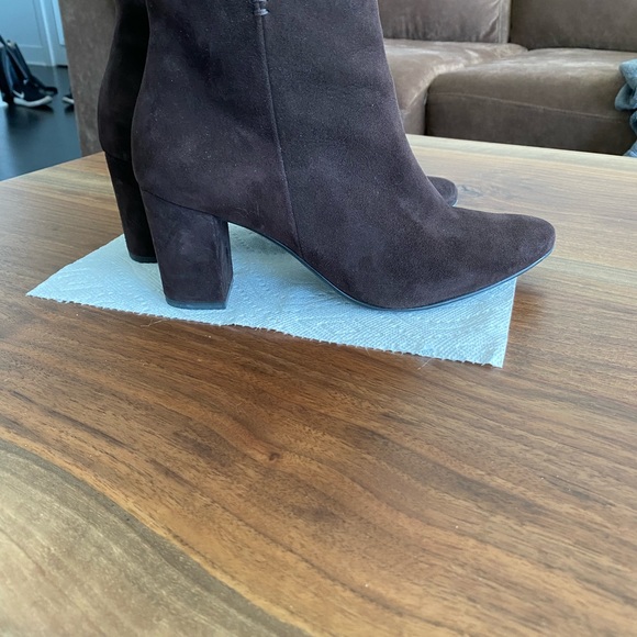 Paul Green Brown Suede Boots - Picture 5 of 9